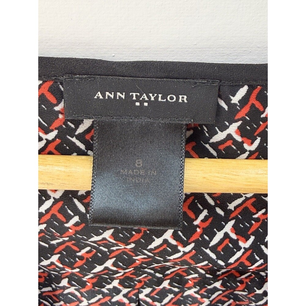 ANN TAYLOR :WOMEN DRESS BLOUSE SIZE 8 VNECK PULLOVER POLYESTER - Picture 11 of 11